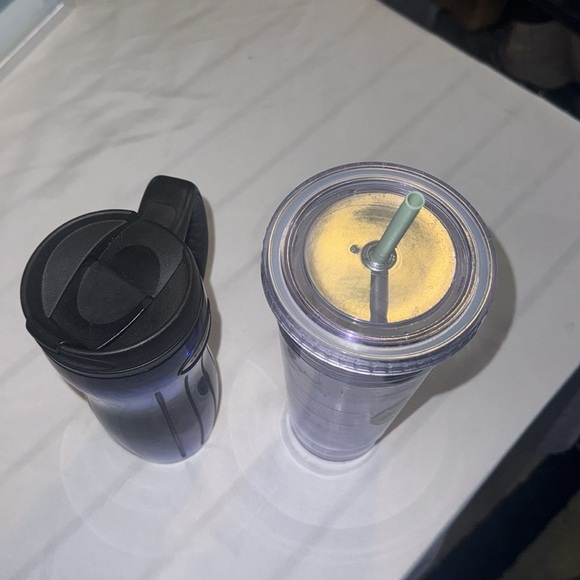 Starbucks bundle- Blue Travel Mug Tumbler & Tumbler Venti Cold Cup w/Straw GUC - Picture 5 of 7